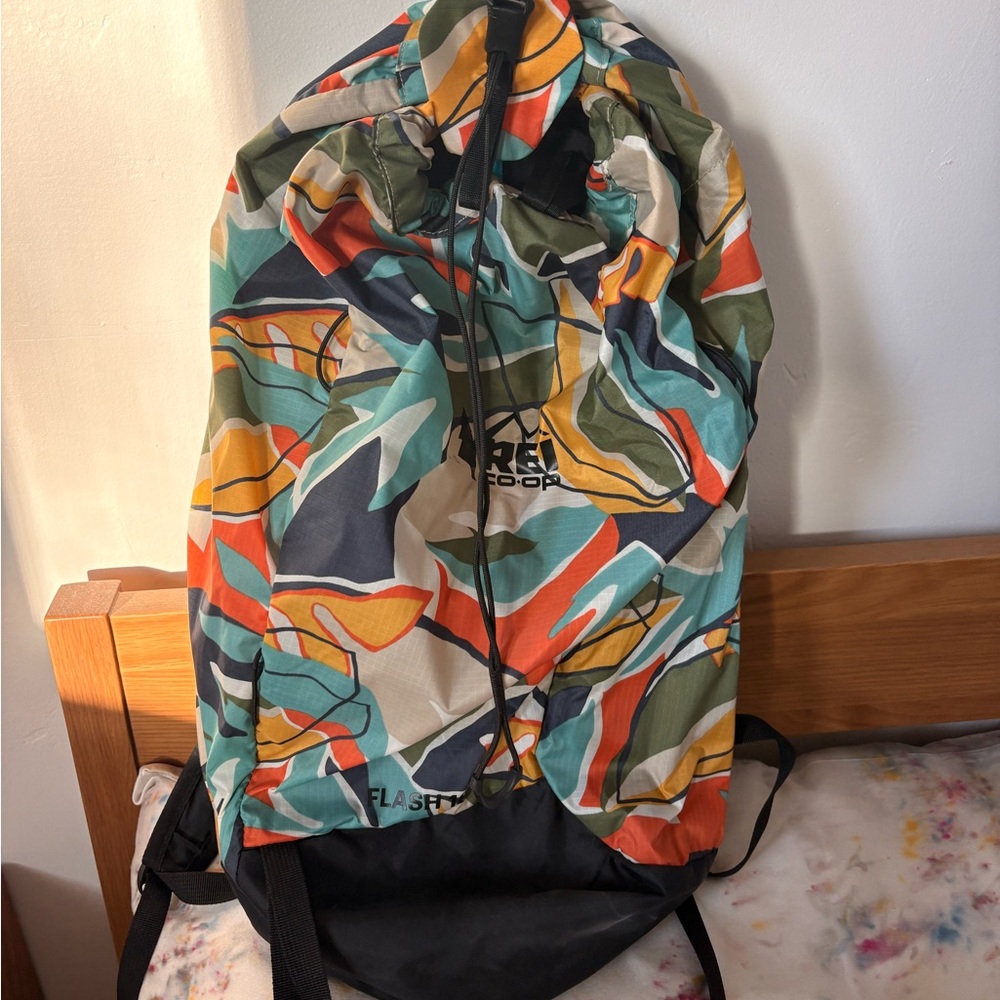 REI Multicolor Lightweight Abstract Backpack